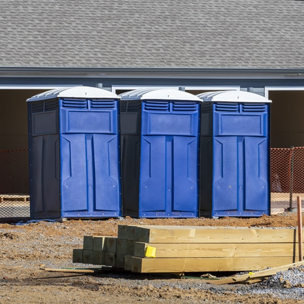 how do you dispose of waste after the portable toilets have been emptied in Aux Sable